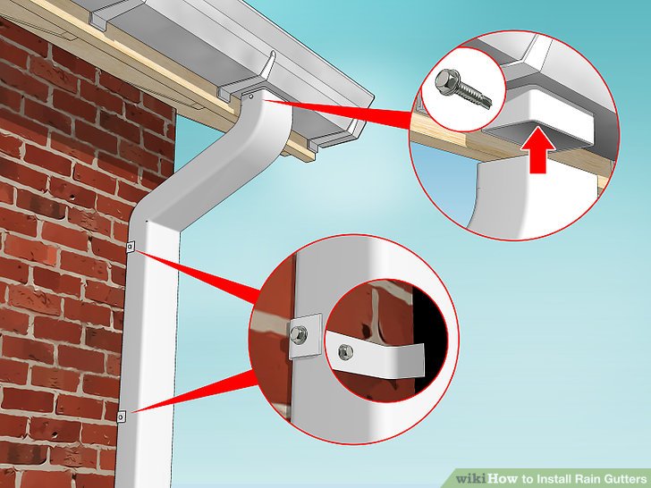 thi công lắp đặt Máng xối .phần 16